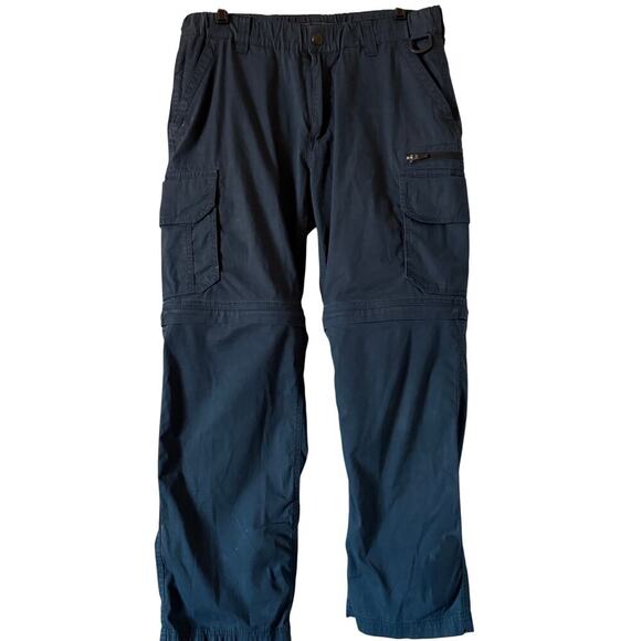 The BC Clothing Co Convertible hiking pants Men’s Medium x 30 in Navy Inseam 28” - Picture 2 of 9